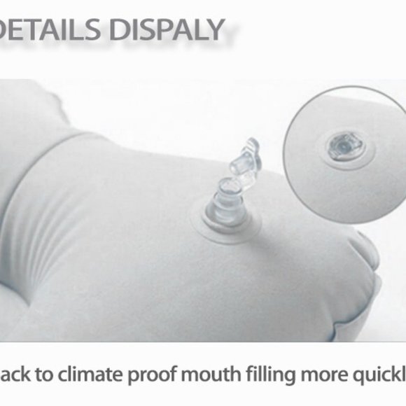Inflatable Neck Pillow for Traveling, Portable Head and Neck Support Pillows, Su - Picture 15 of 16